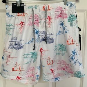 Vintage Summer brand swim shorts trunks. Men’s Size Small. 17” length brand NTW!